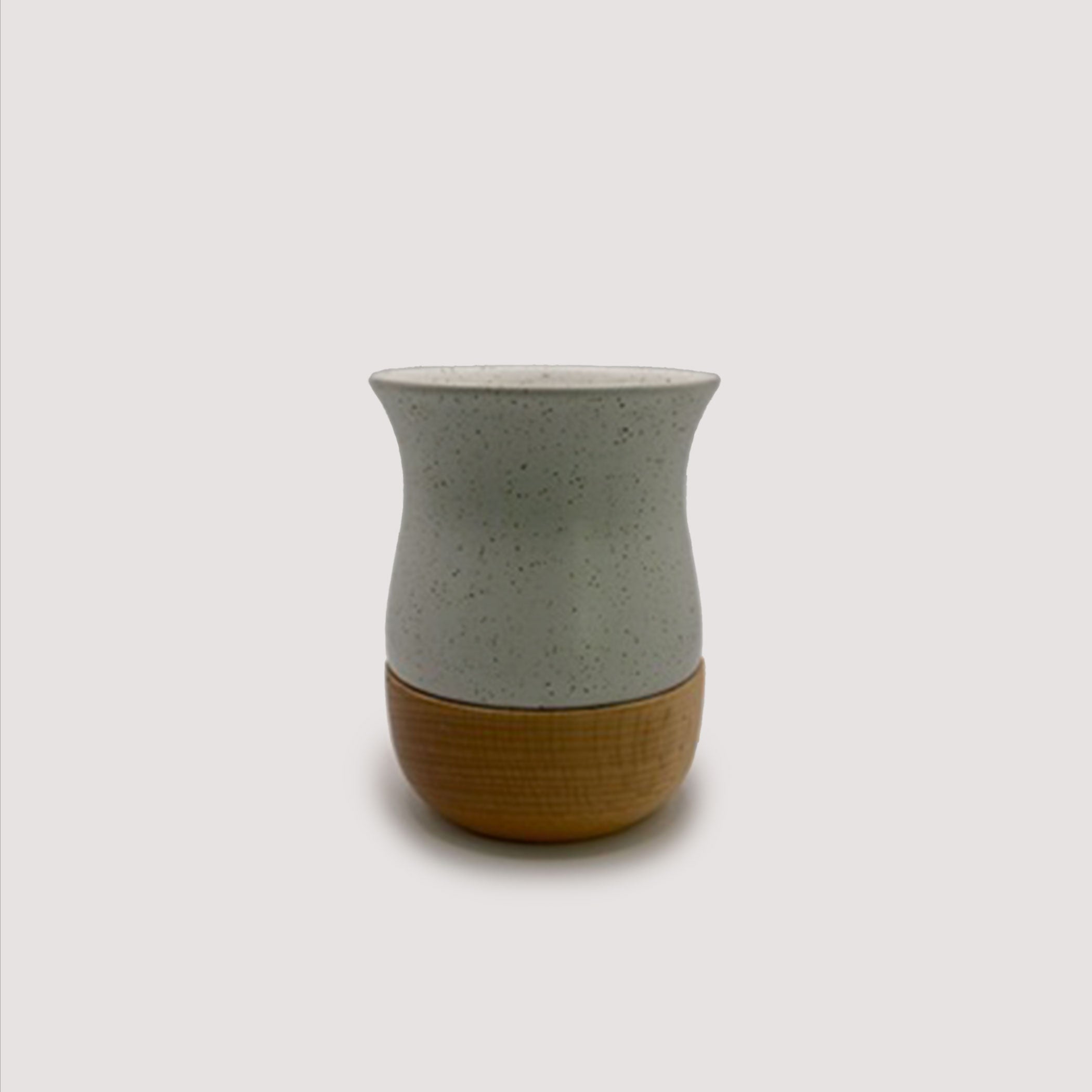Ceramic & Wood Mate Gourd + Bombilla set