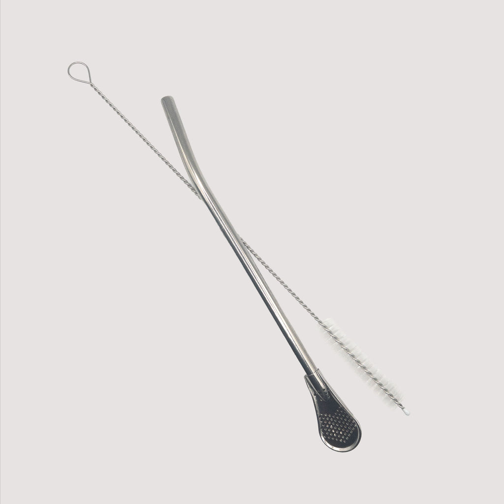 Bombilla Pampa – Cylindrical Stainless Steel Bombilla Set